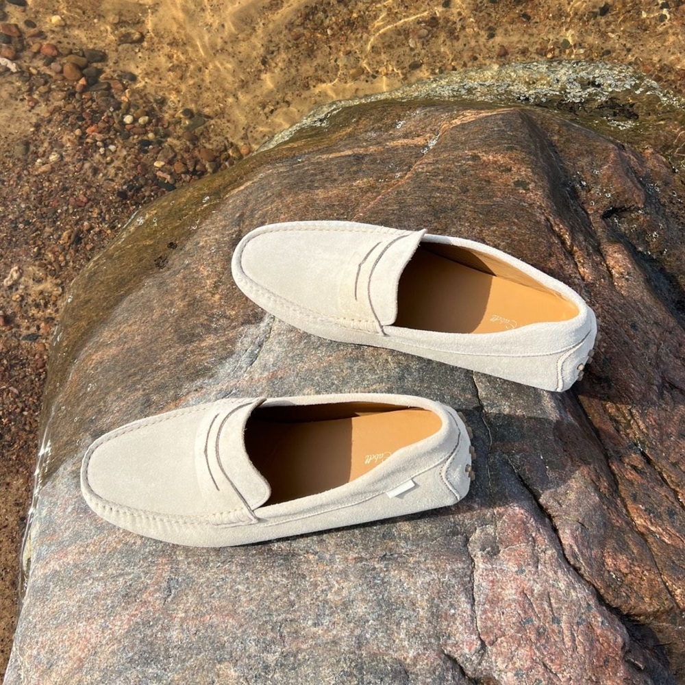 OLIVER CABELL Driver Loafers - Sand